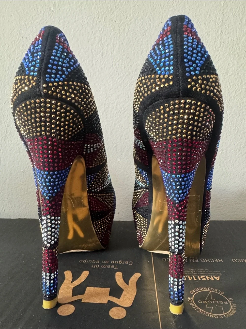 Shi by JOURNEYS Black Pumps with Multicolor Bead Detailing